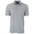 Greg Norman Men's Shark Grey Freedom Micro Pique Stripe