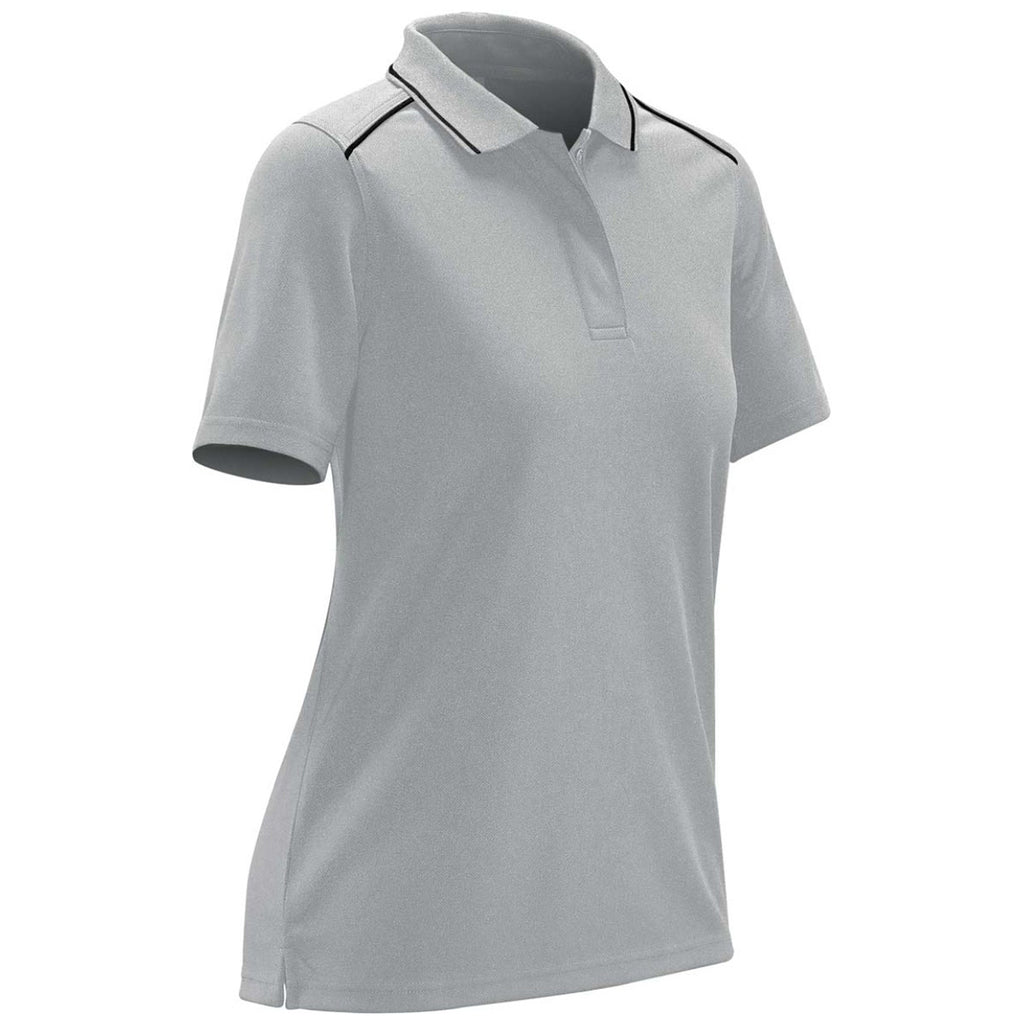 Stormtech Women's White/Dolphin Endurance HD Polo