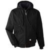 Berne Men's Black Highland Washed Cotton Duck Hooded Jacket