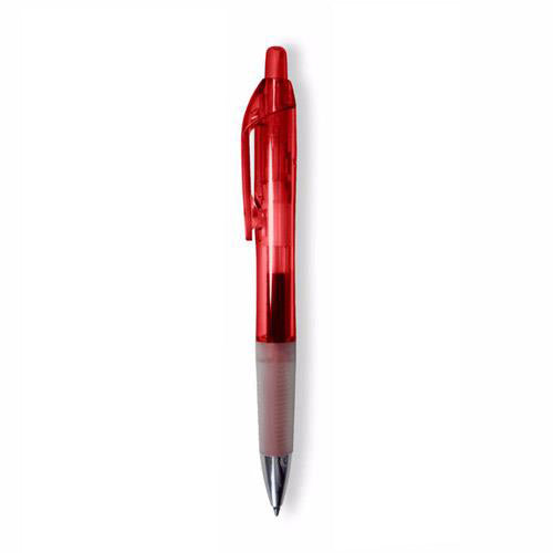 BIC Clear Red Intensity Clic Gel Pen with Blue Ink