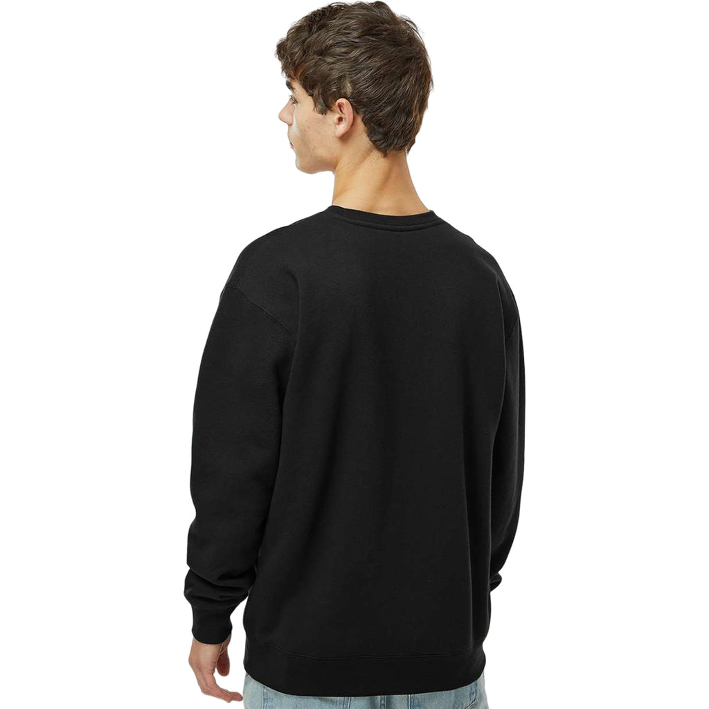 Independent Trading Co. Men's Black Heavyweight Crewneck Sweatshirt