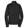 Port Authority Men's Deep Black Active 1/2-Zip Soft Shell Jacket