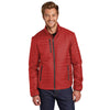 Port Authority Men's Fire Red/ Graphite Packable Puffy Jacket