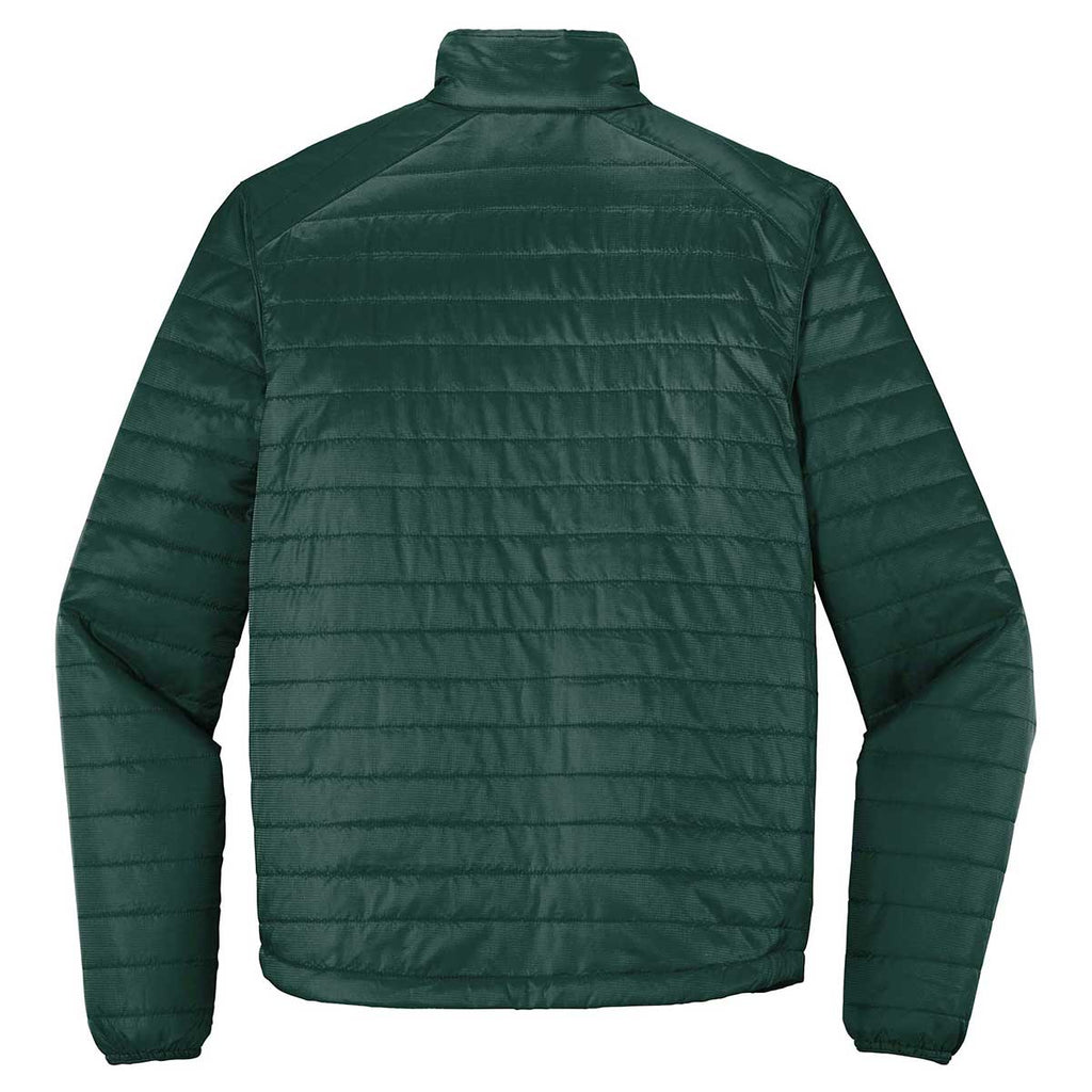 Port Authority Men's Tree Green/ Marine Green Packable Puffy Jacket