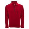 Levelwear Men's Flame Red Peak Quarter Zip