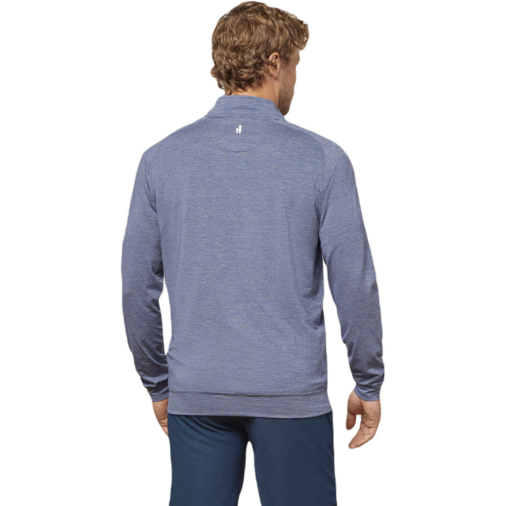 Johnnie-O Men's Twilight Vaughn Striped Performance 1/4 Zip Pullover