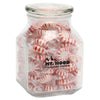 The 1919 Candy Company White Striped Peppermints in Large Glass Jar
