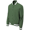 Sport-Tek Men's Forest Green Insulated Varsity Jacket