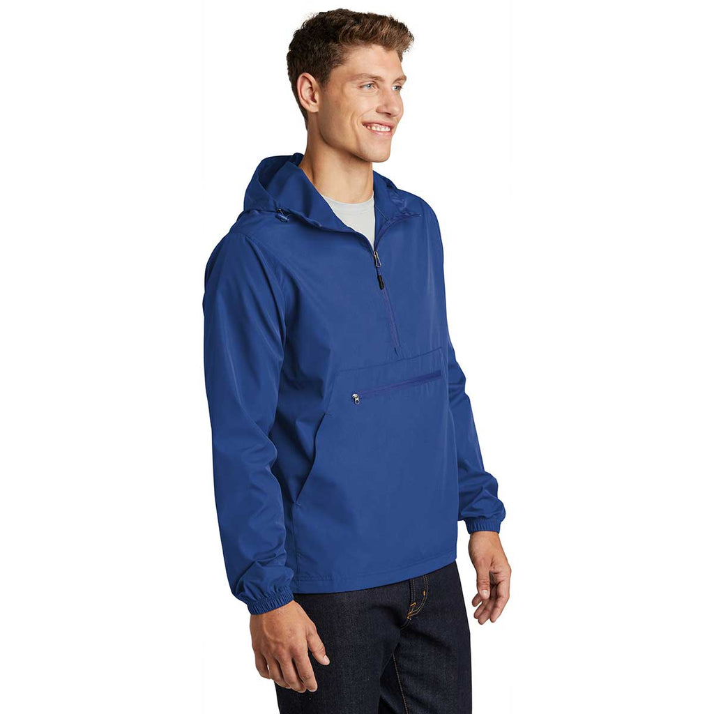 Sport-Tek Men's True Royal Packable Anorak