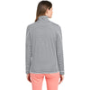 Vineyard Vines Women's Heather Grey Microstripe Sankaty Half-Zip Pullover