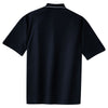 Sport-Tek Men's Navy/White Dri-Mesh Polo with Tipped Collar and Piping