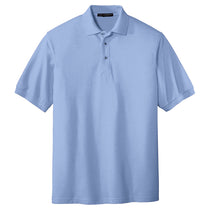 Port Authority Men's Light Blue Extended Size Silk Touch Polo
