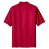 Port Authority Men's Red Silk Touch Polo with Pocket