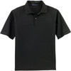 Port Authority Men's Black Dry Zone Ottoman Polo