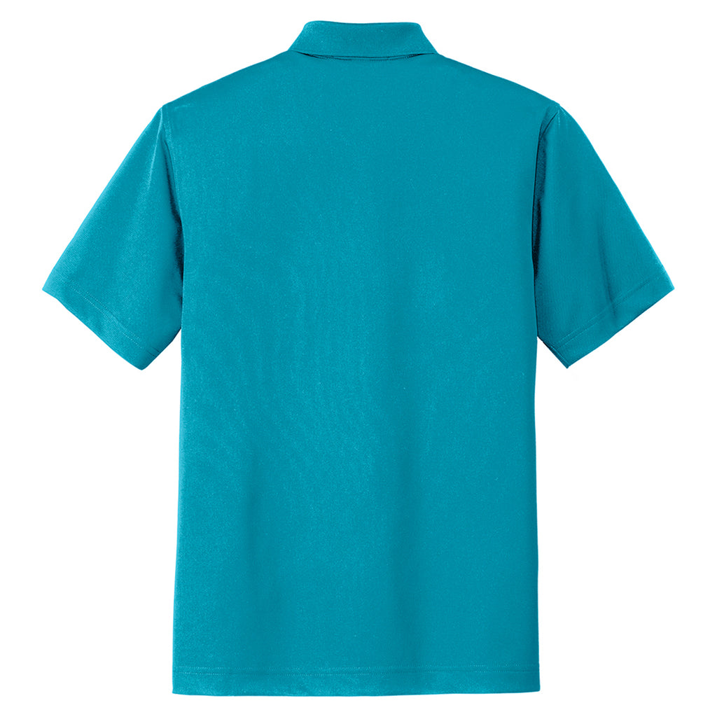 Port Authority Men's Deep Teal Blue Tech Pique Polo