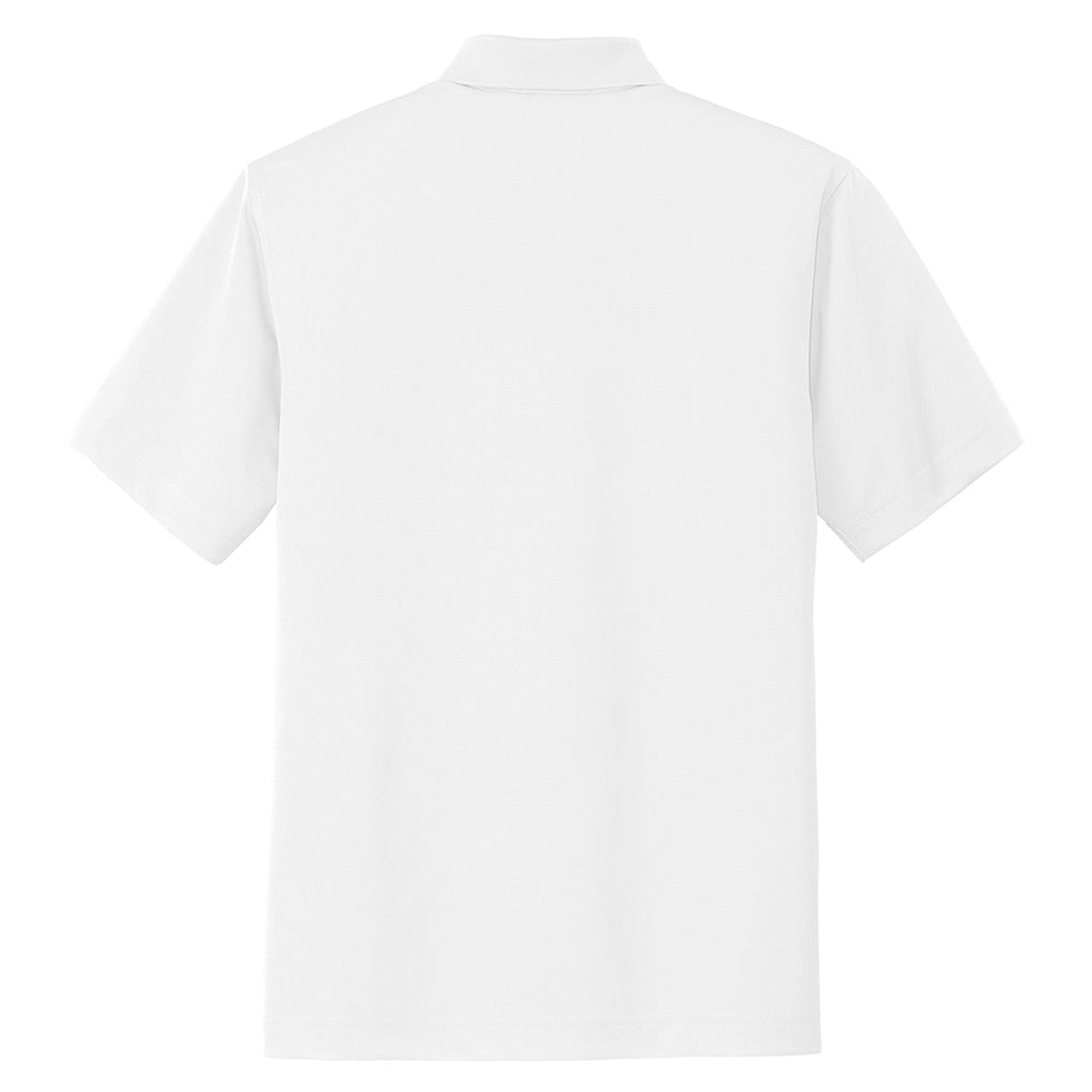 Port Authority Men's White Tech Pique Polo