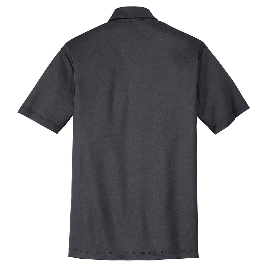 Port Authority Men's Steel Grey Performance Poly Polo