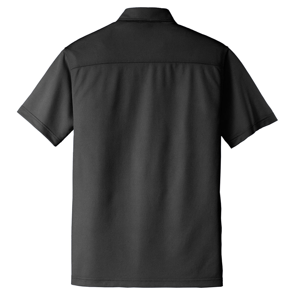 Port Authority Men's Black Dimension Polo