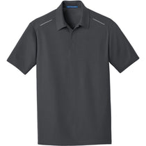 Port Authority Men's Battleship Grey Pinpoint Mesh Polo
