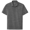 Port Authority Men's Black/Thunder Grey Stretch Heather Polo