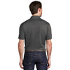 Port Authority Men's Black/Thunder Grey Stretch Heather Polo