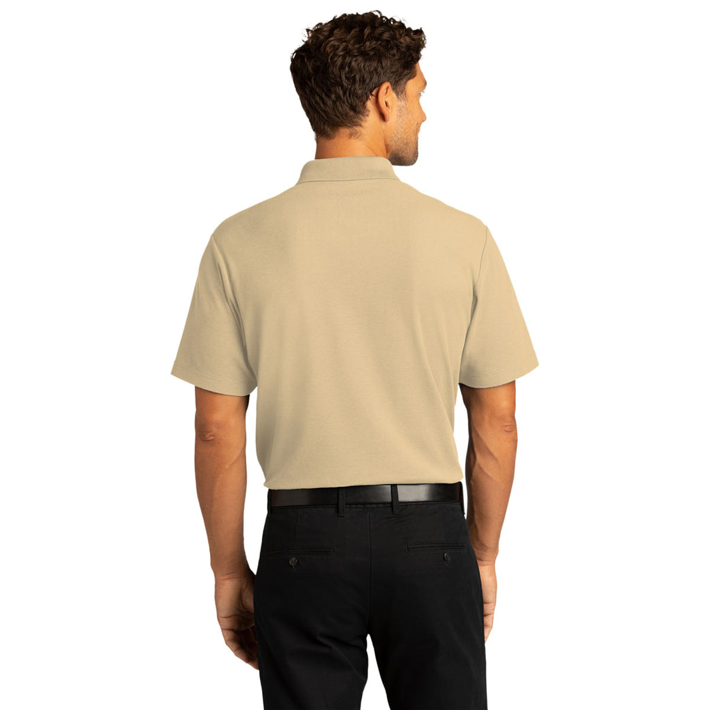 Port Authority Men's Wheat SuperPro React Polo