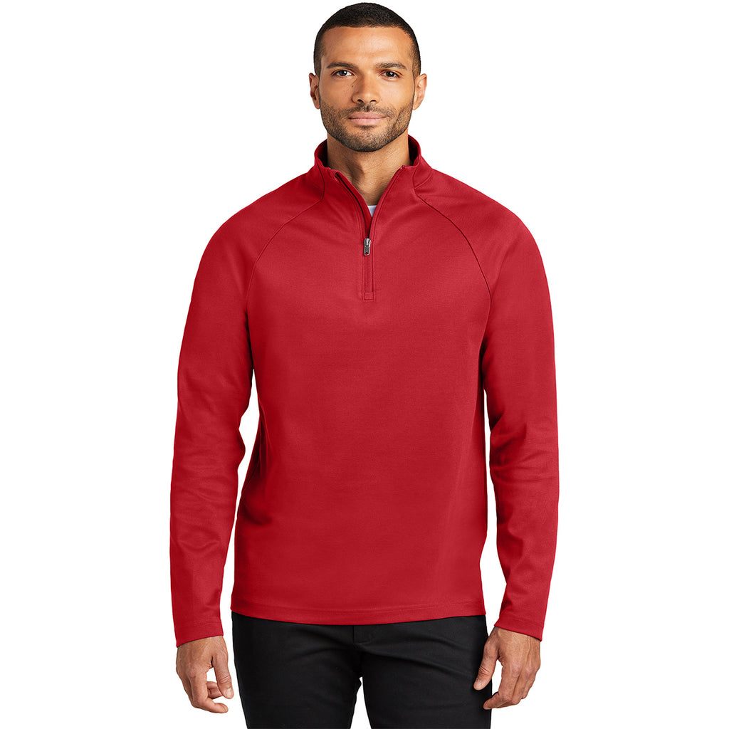 Port Authority Men's Rich Red C-FREE Cypress 1/4 Zip