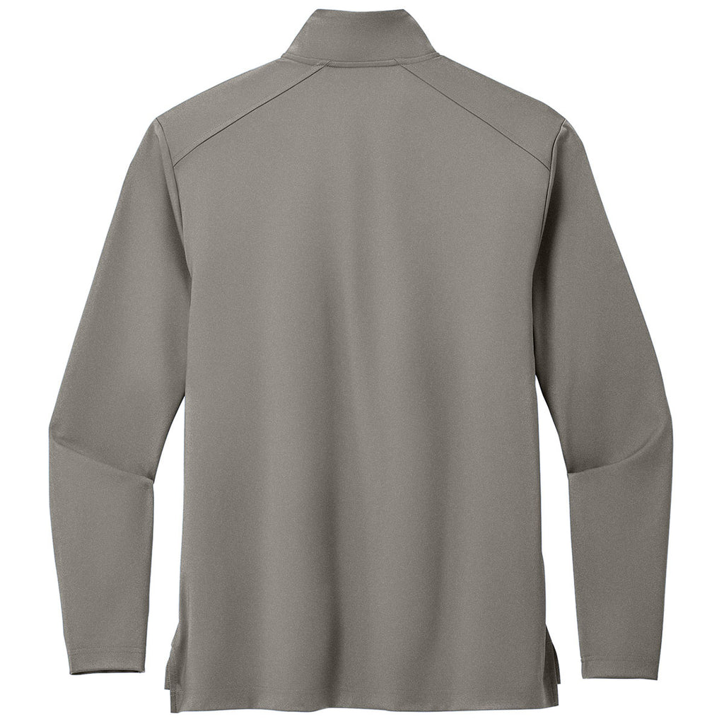 Port Authority Men's Smoke Grey C-FREE Double Knit 1/4-Zip