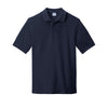 Port & Company Men's Deep Navy Ring Spun Pique Polo