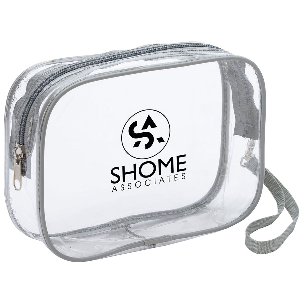 Logomark Clear Cyrus Zippered Pouch