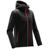 Stormtech Men's Black/Bright Red Orbiter Softshell Hoody