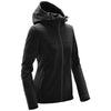 Stormtech Women's Black/Dolphin Orbiter Softshell Hoody