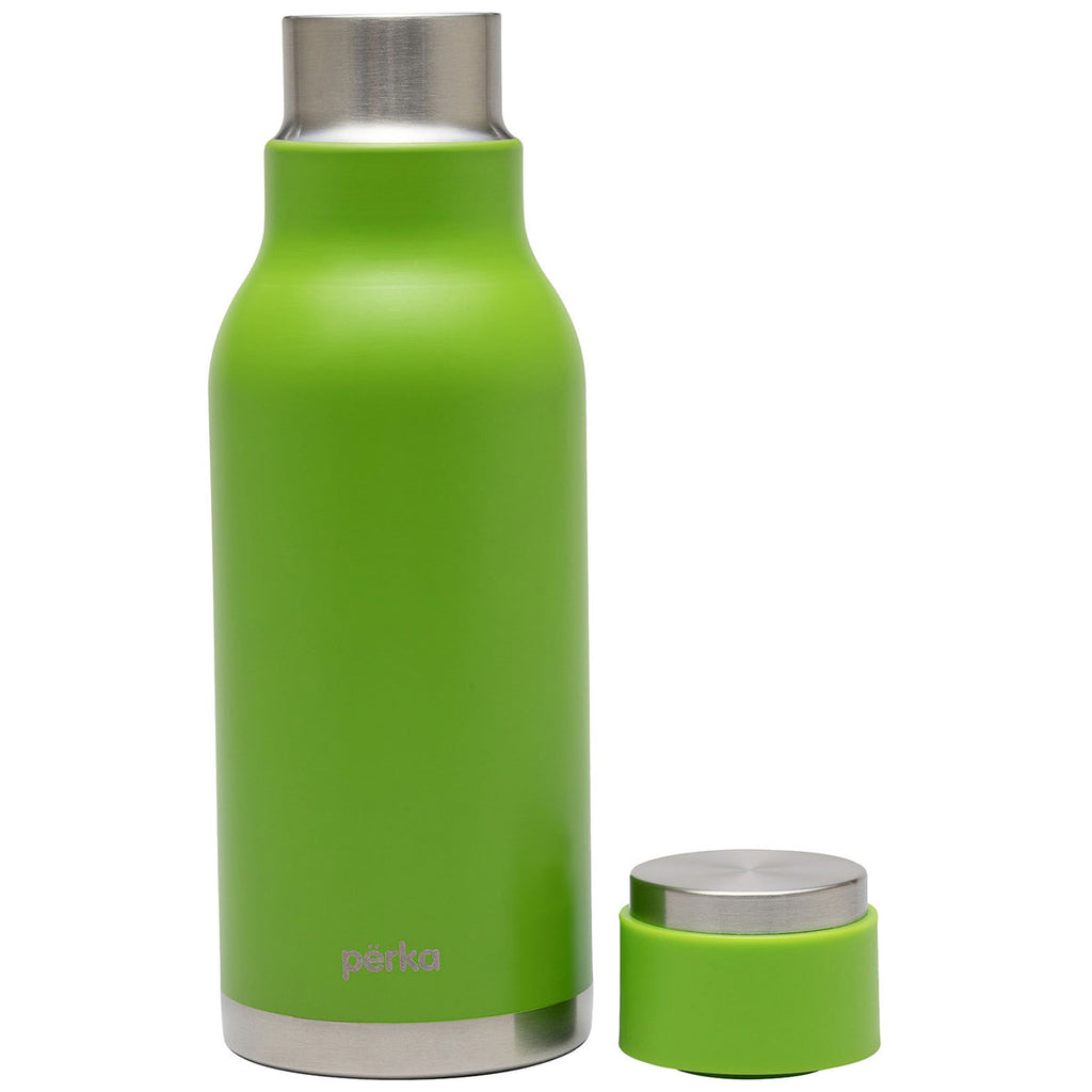 Perka Lime Lynx 18 oz. Double Wall, Stainless Steel Water Bottle