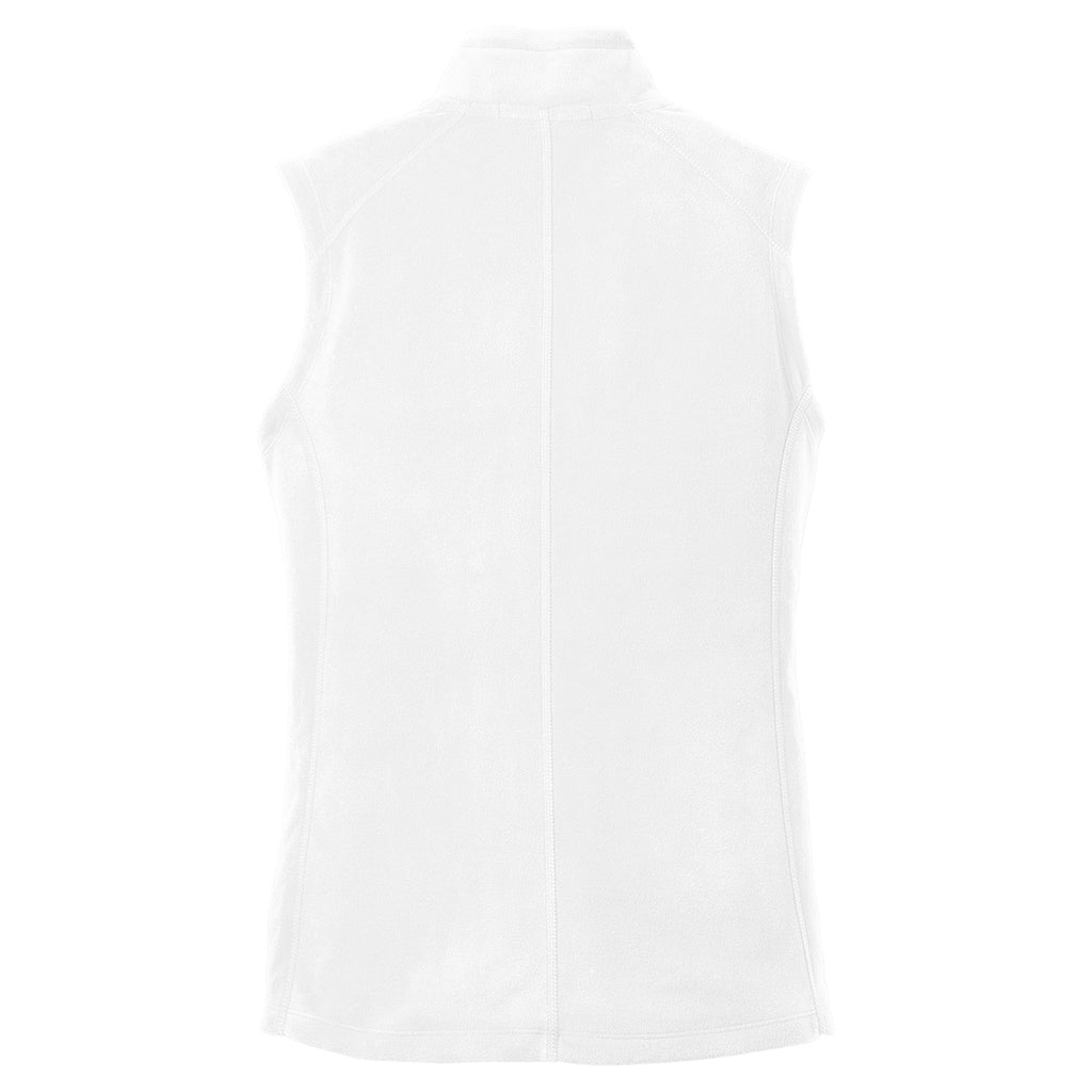 Port Authority Women's White Microfleece Vest