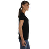 Fruit of the Loom Women's Black 5 oz. HD Cotton V-Neck T-Shirt