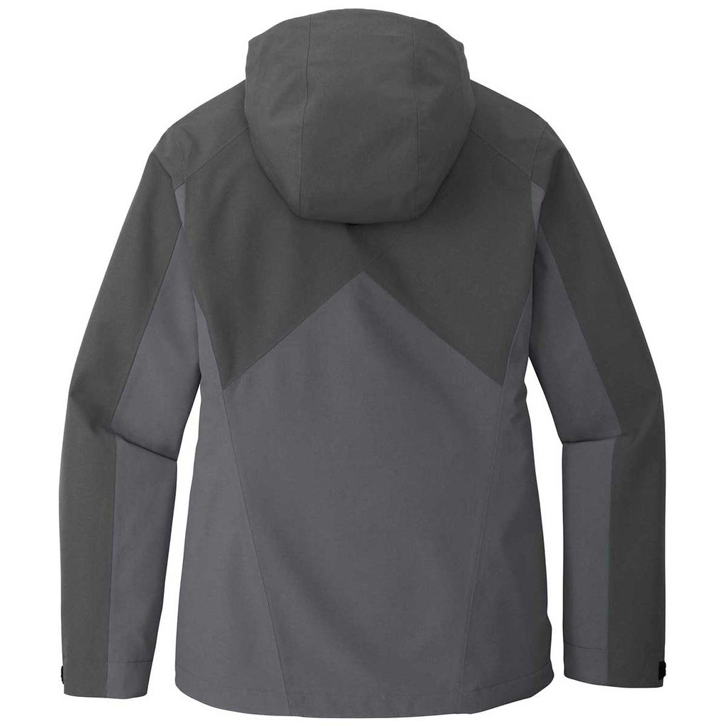 Port Authority Women's Storm Grey/Shadow Grey Tech Rain Jacket