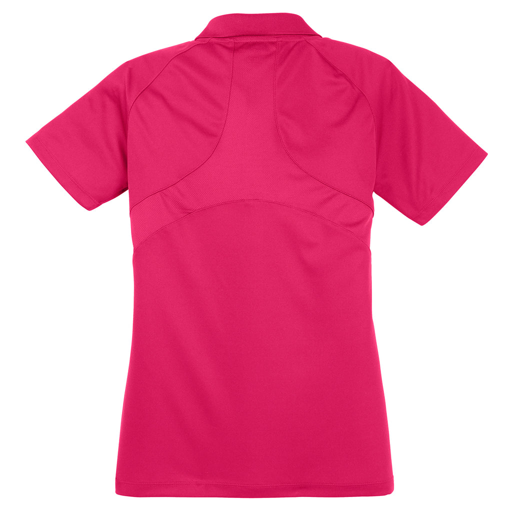 Sport-Tek Women's Pink Raspberry Dri-Mesh Pro Polo