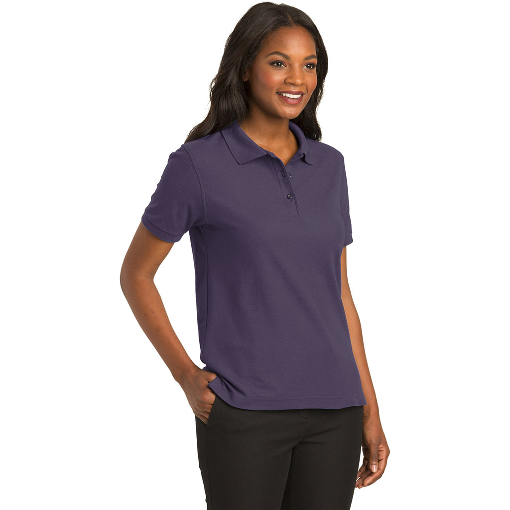 Port Authority Women's Eggplant Silk Touch Polo