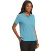 Port Authority Women's Maui Blue Silk Touch Polo