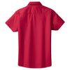 Port Authority Women's Red/Light Stone Short Sleeve Easy Care Shirt