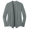 Port Authority Women's Grey Smoke Concept Knit Cardigan