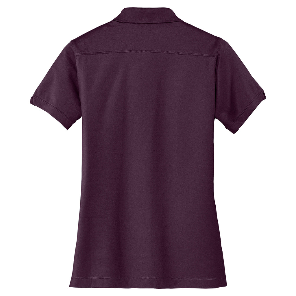 Port Authority Women's Aubergine Purple Stretch Pique Polo