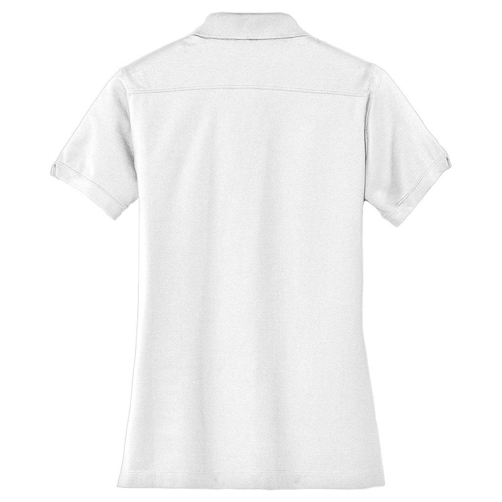 Port Authority Women's White Stretch Pique Polo