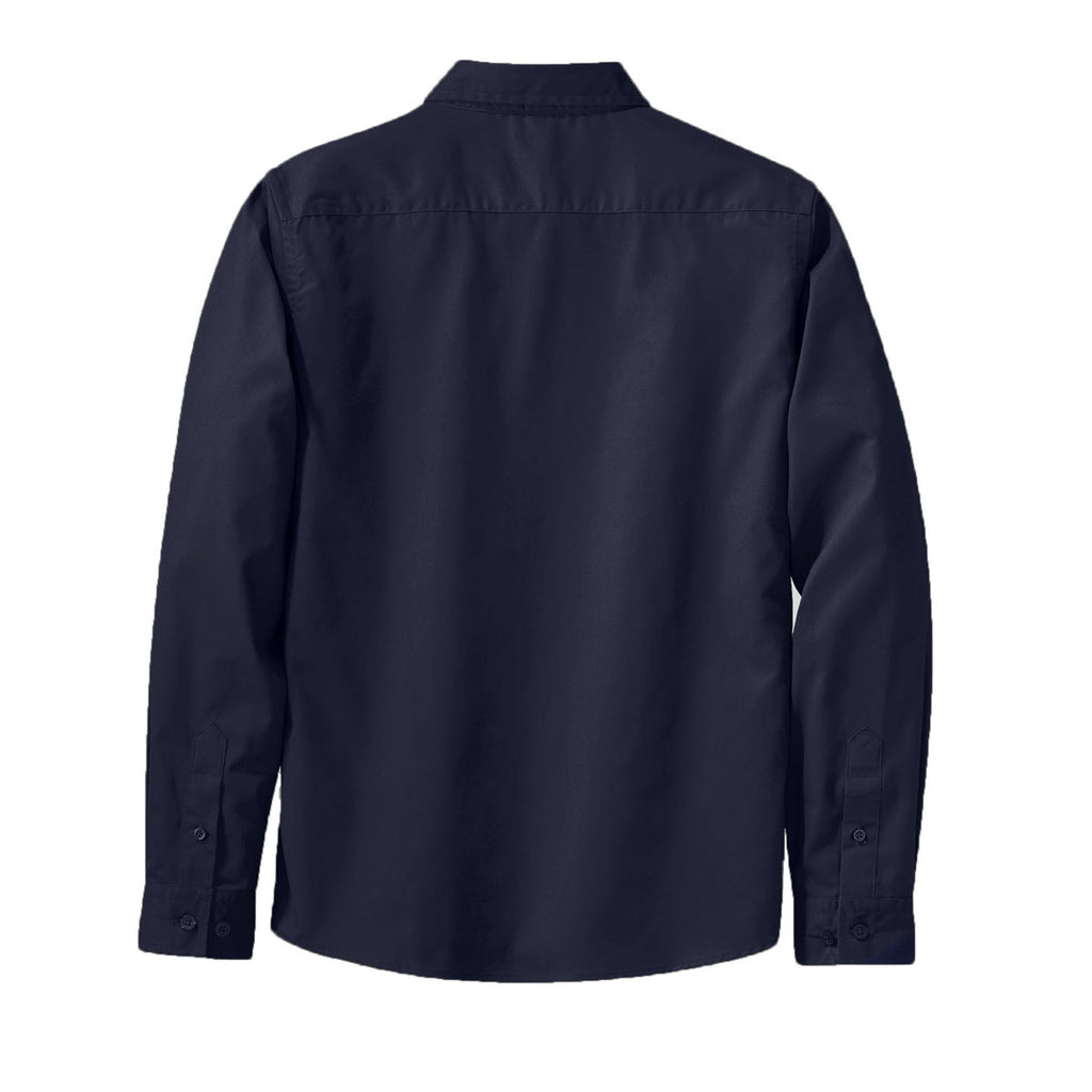 Port Authority Women's Navy L/S Easy Care Shirt