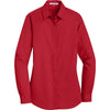 Port Authority Women's Rich Red SuperPro Twill Shirt