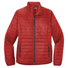 Port Authority Women's Fire Red/ Graphite Packable Puffy Jacket