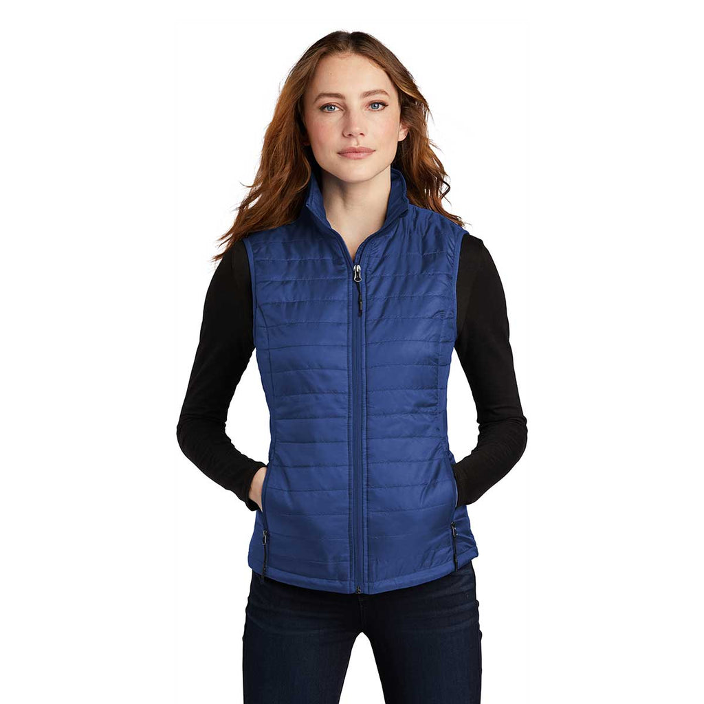 Port Authority Women's Cobalt Blue Packable Puffy Vest