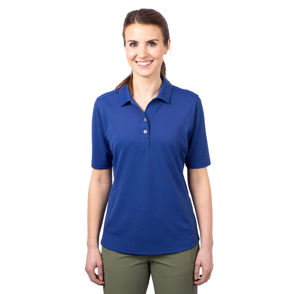 Cutter & Buck Women's Tour Blue Virtue Eco Pique Recycled Polo