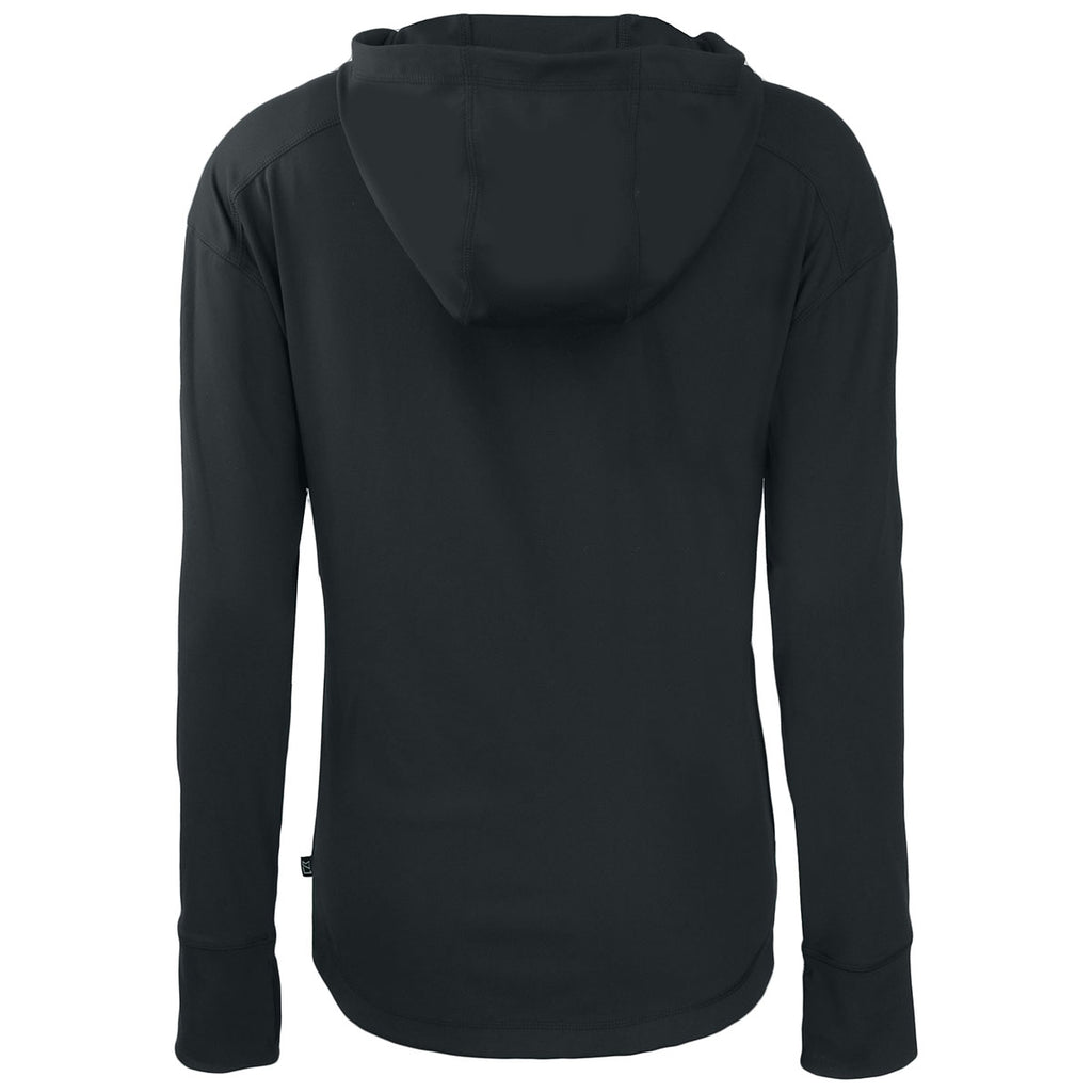 Cutter & Buck Women's Black Daybreak Eco Recycled Full Zip Hoodie