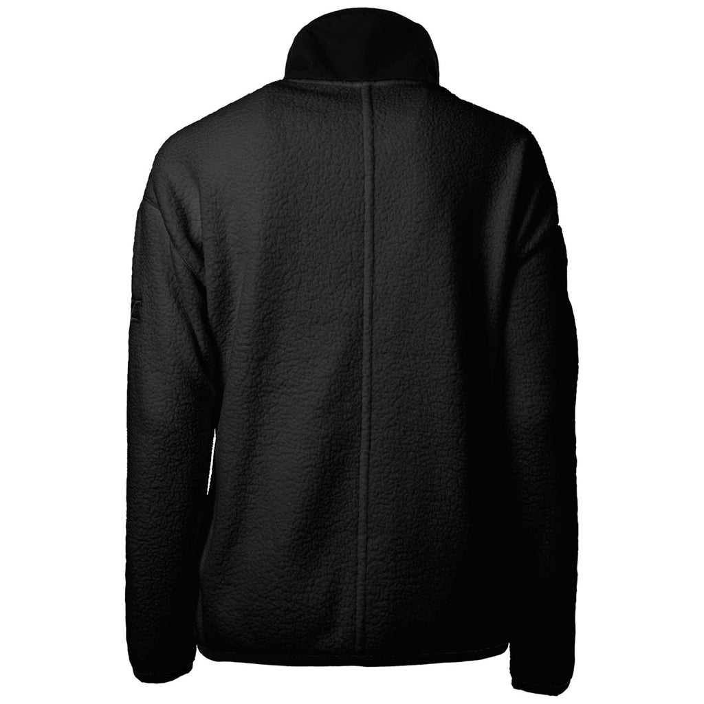 Cutter & Buck Women's Black Cascade Eco Sherpa Fleece Jacket